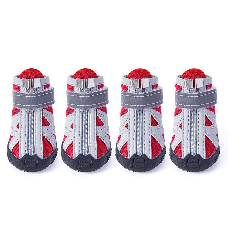 Mesh anti-slip shoes for small dogs