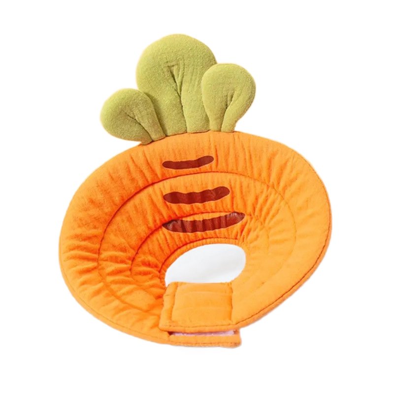 Soft adjustable recovery collar for cats and dogs