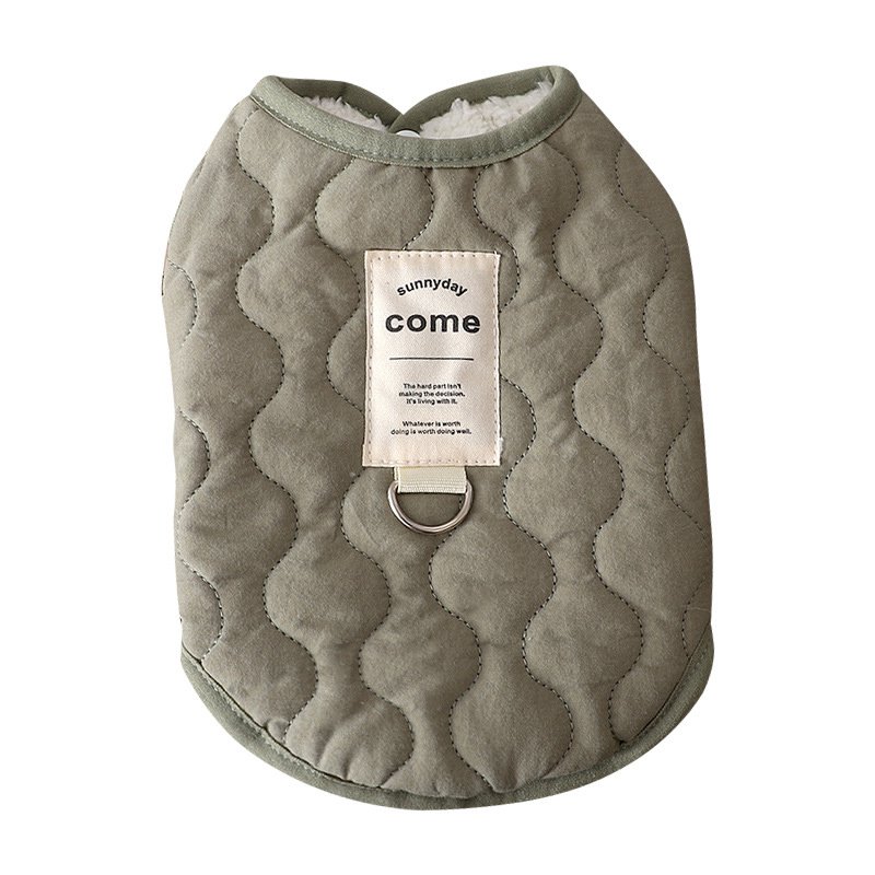 Cotton padded vest for small dogs