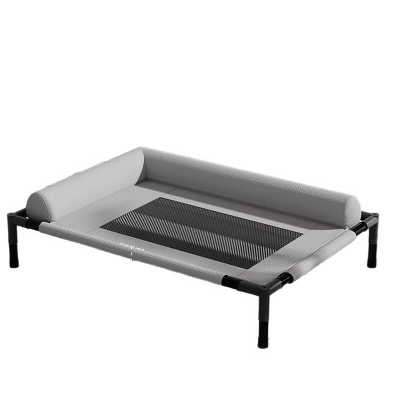 Breathable pet camping bed removable cover