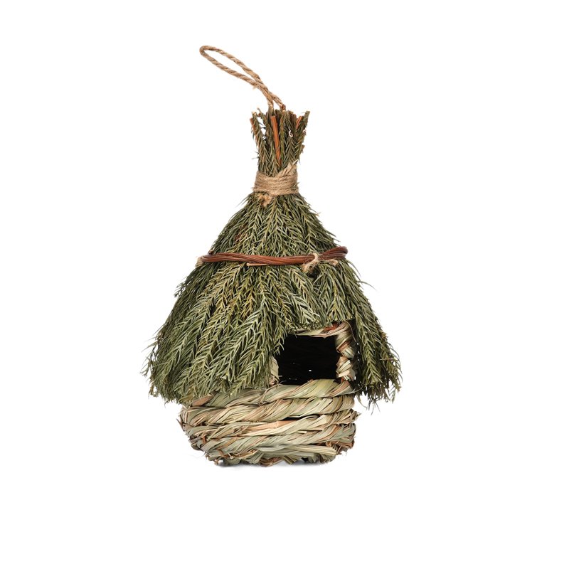 Straw Pine Needle Bird House