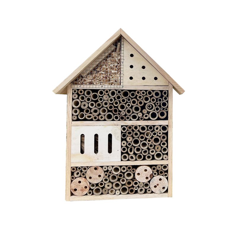 Wooden Hanging Insect House With Rope