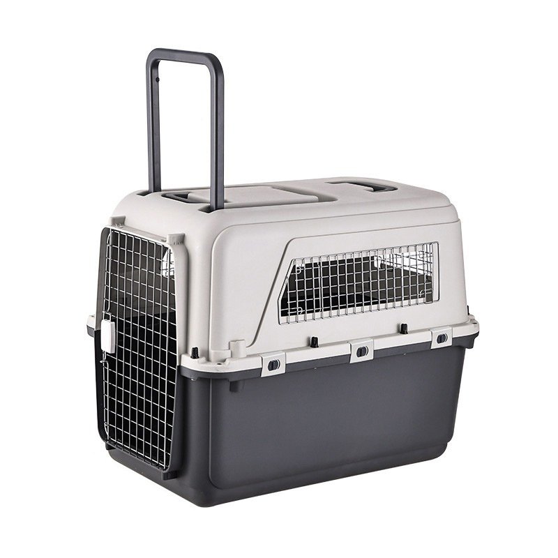 Detachable pet trolley carrier with gate