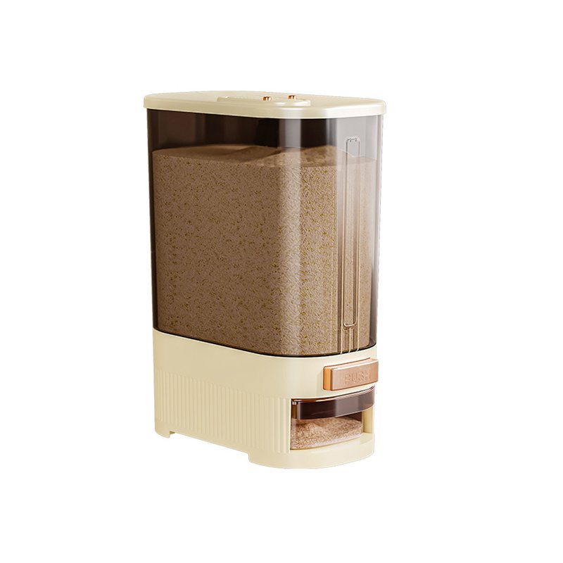 Press Dispenser Pet Food Storage Container