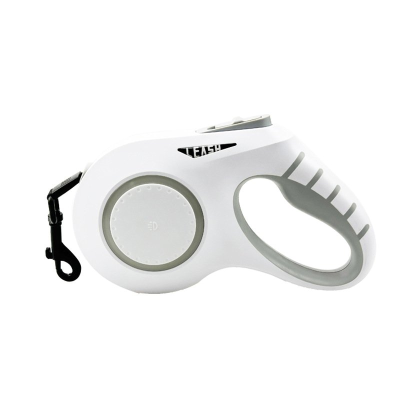 Retractable dog leash with handle