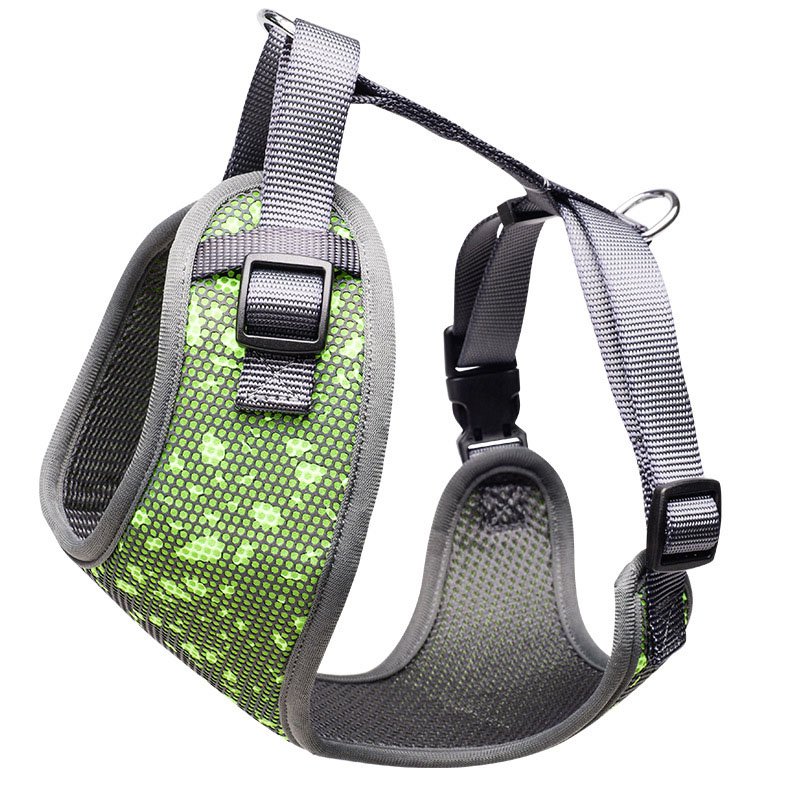 Rainbow reflective dog harness colorful