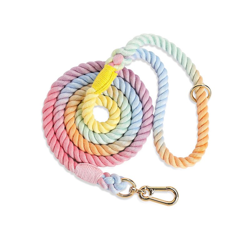 Macaron dog leash stylish design