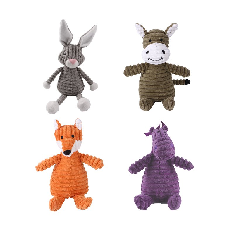 Squeaky Animal Shape Plush Dog Toy