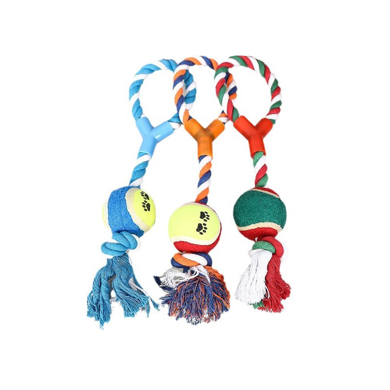 Cotton rope dog chew toy dental