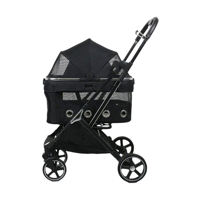 Breathable foldable pet stroller for small pets