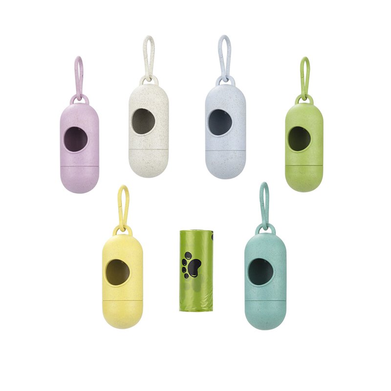 Pet Waste Bag Dispenser Wheat Straw Pp